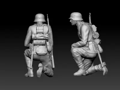 German soldier 3D print model 8