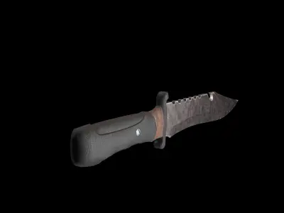 Low-poly Knife Low-poly 3D model purchase