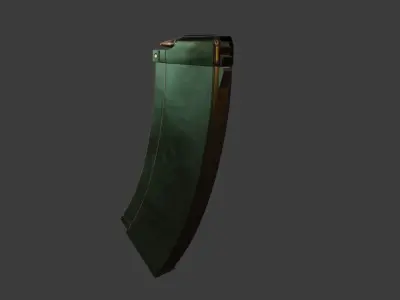 AK74 Magazine Game Ready PBR Free low-poly 3D model