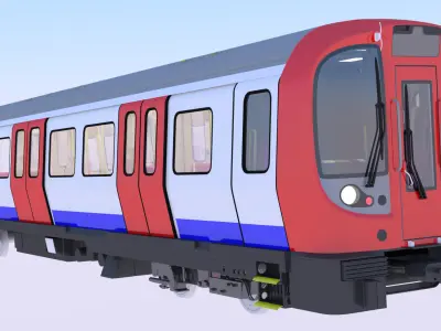 London metro locomotive S8 3D model