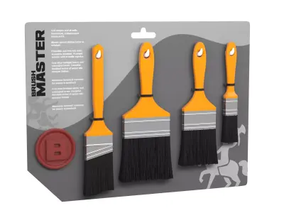 Paint Brush Set 3D model