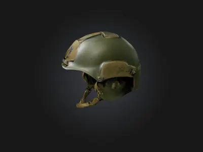 Military Helmet Low-poly 3D model