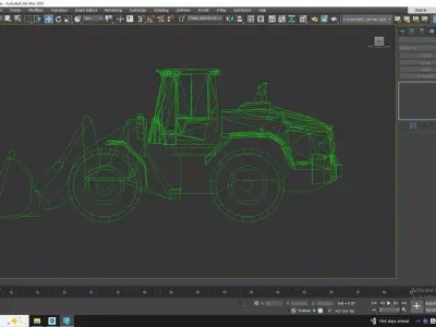 Loader Construction L120H Simplified Low-poly 3D model