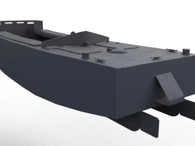 LCA - WW2 Landing Craft Assault Low-poly 3D model