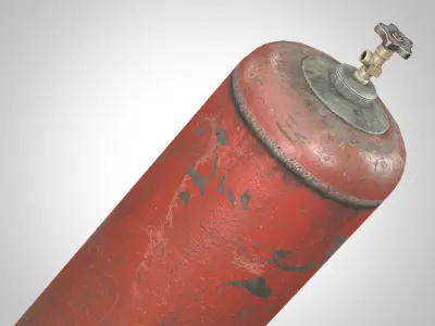 Gas Cylinders  Low-poly 3D model