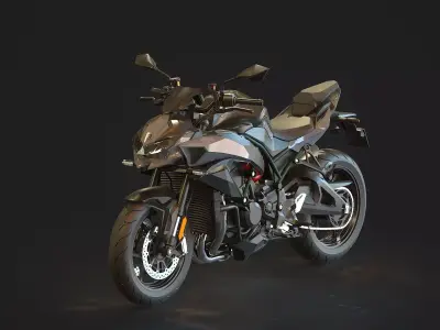 Base model Kawasaki Z H2 2021 3D model