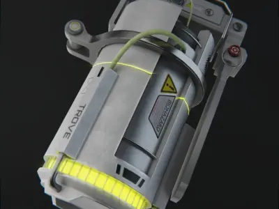 Neurotoxic grenade Low-poly 3D model