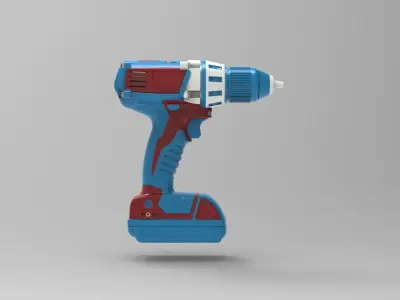 portable drill 3D model purchase