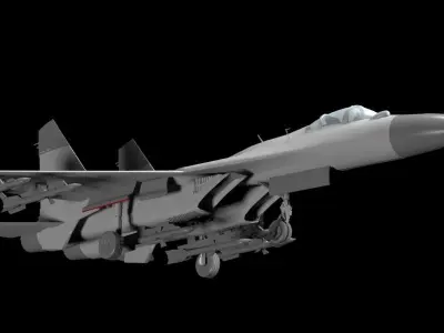 Sukhoi Su- 27  3D model