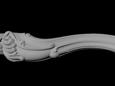 leg High quality 3d models for processing on a cnc machine  3D model