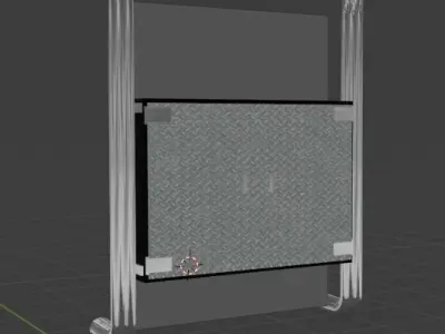 backwall toilet paper holder 3D model