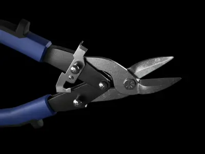 Metal Shears Low-poly 3D model