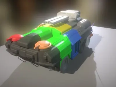 Amphibious Tank 3d-printable Free 3D print model