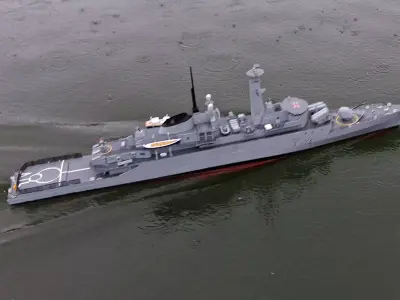 HMS Amazon Type 21 Frigate  radio controlled model 3D print model