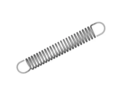 Metal spring 3D model