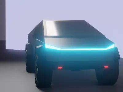 Kyberpunk tesla 3D model