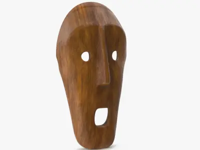  African Congo Mask 5 Wood 