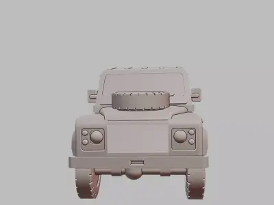 Land Rover 100 British Army 4x4 3D Print Model 3D print model