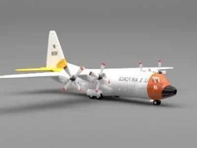 plane toy with propellers 3D model