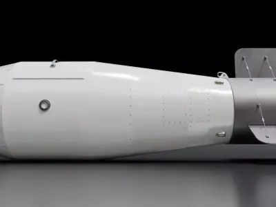 RDS-220 Tsar Bomba Hydrogen Bomb 3D model