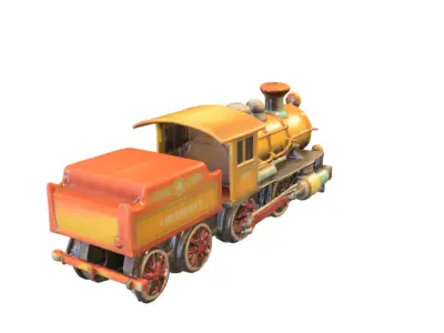 Vintage Steam Locomotive Collection 3D model