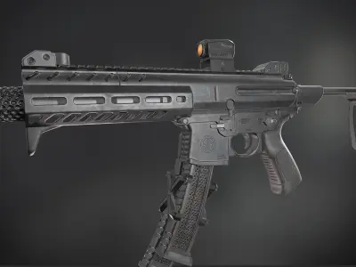 MPX 9mm Low-poly 3D model