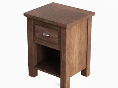 Antique End Table 03 Low-poly 3D model