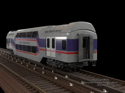 Puma v4 Double Deck EMU Train 3D 3D model