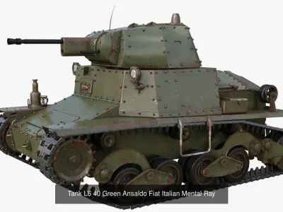 Tank Collection Mental ray 007 3D Model Pack