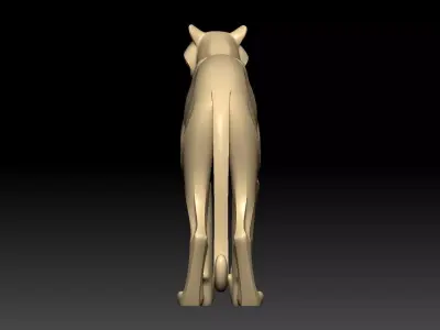 The Tiger Sculpture 3D model