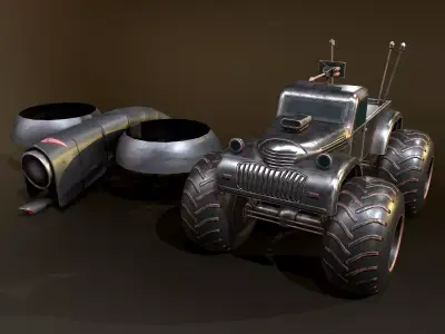 Defender move  Low-poly 3D model