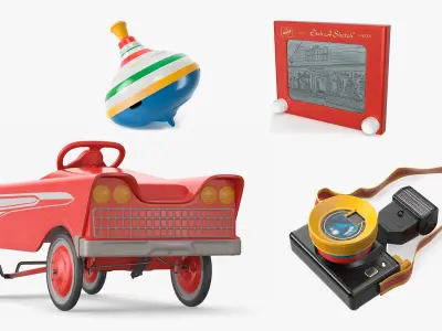 Vintage Toys Collection 2 3D model