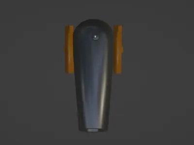 Low Poly Modular Cannon Free low-poly 3D model