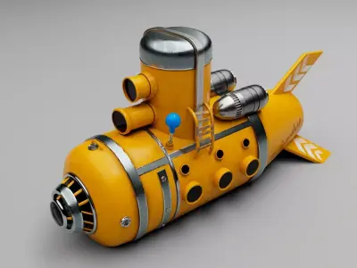 submarine toy 3D model buy