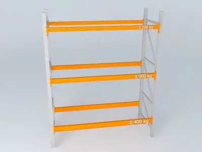 porta palete completo Free 3D model