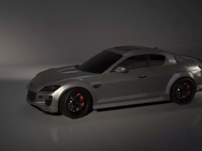 Mazda RX-8 2005-2008 Sports Car 3D Model 3D model