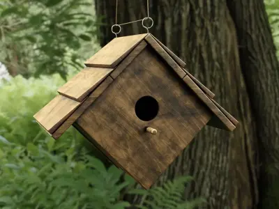 Realistic Bird House 3D model