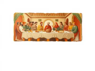 Historic Last Supper model pack Low-poly 3D model