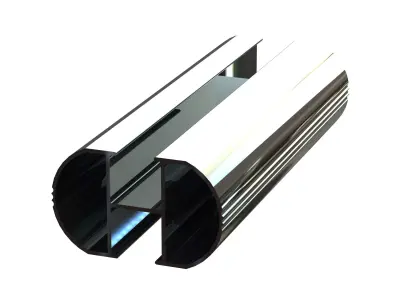 Aluminum Extruded Roof Rack MOD AL-03ap Low-poly 3D model