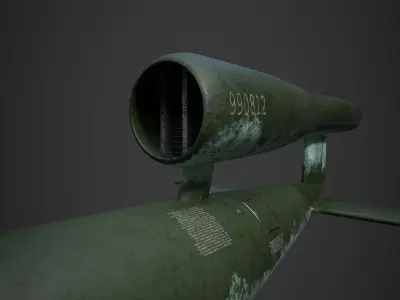 fieseler Fi 103  Low-poly 3D model