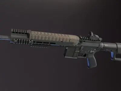 AR57 Rifle Low-poly 3D model