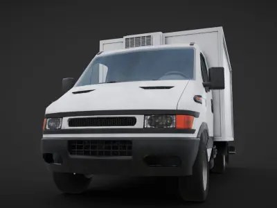 truck delivery Low-poly 3D model