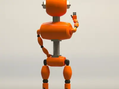Robot Free low-poly 3D model buy
