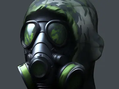 Helmet 3d model military combat Military Low-poly  Low-poly 3D model