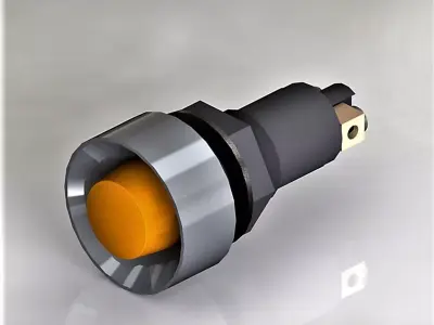 signal light orange 3D model
