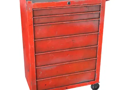 Tool Cart Low-poly 3D model