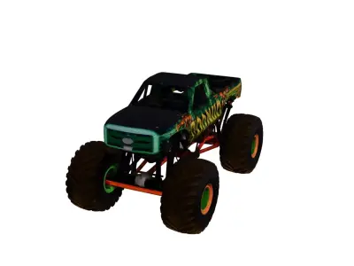 Monster Truck Offroad Pickup Studio Render 3D Model 3D model