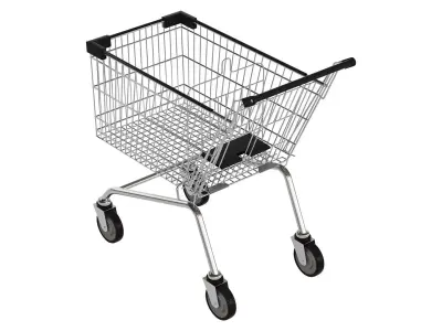 Shopping Trolley Euro 150L 3D model
