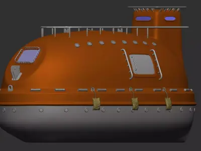 LifeBoat 3D Printable 3D print model