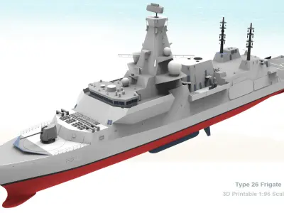 Type 26 City Class Frigate 3D print model 3D print model